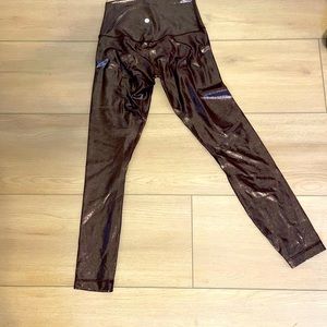 Lululemon - align metallic leggings - high rise  bronze copper  26” inseam sz 4
